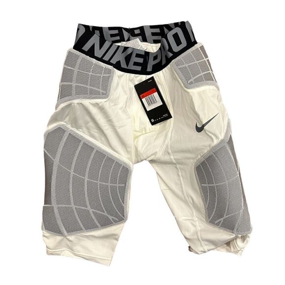 Nike Pro Hyperstrong‎ Padded Compression Shorts Men's Extra Large White Black L - Picture 1 of 3